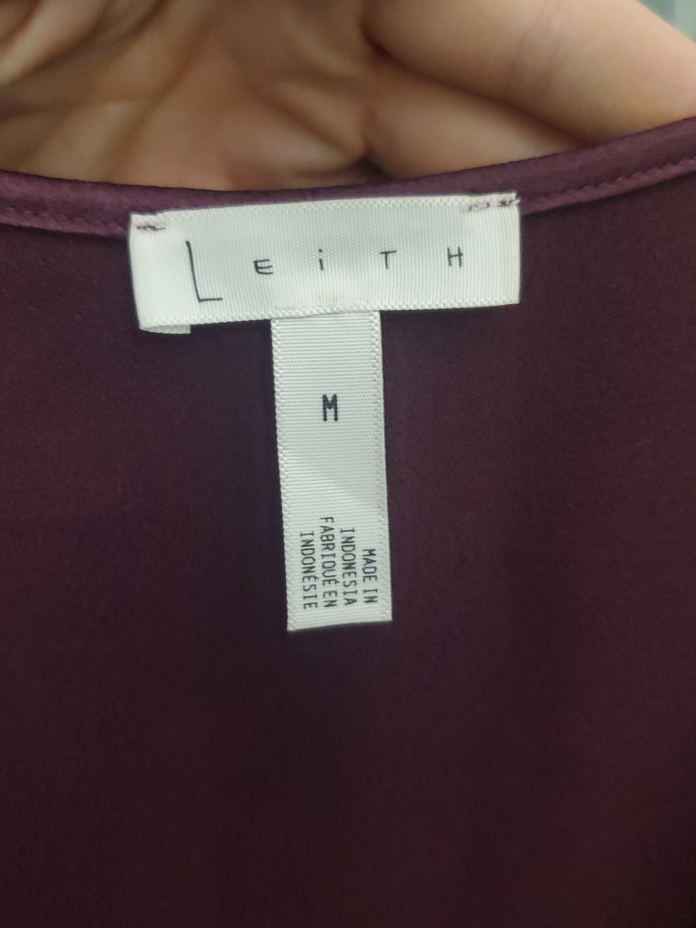 Leith Purple Textured Satin Asymmetrical Wrap Slip Dress Size M - Picture 2 of 8